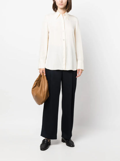 Box-Pleat High-Waisted Trousers
