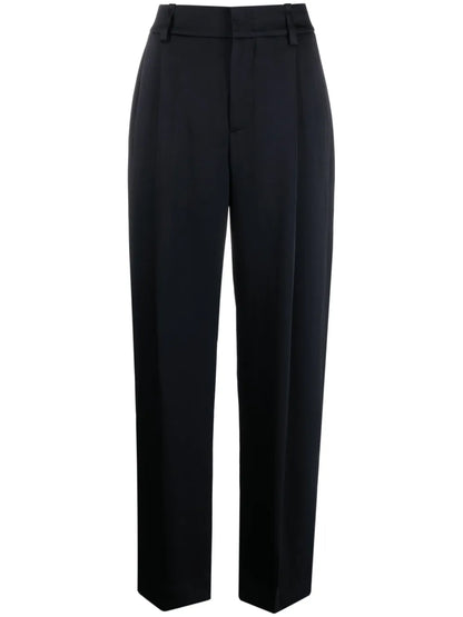 Box-Pleat High-Waisted Trousers