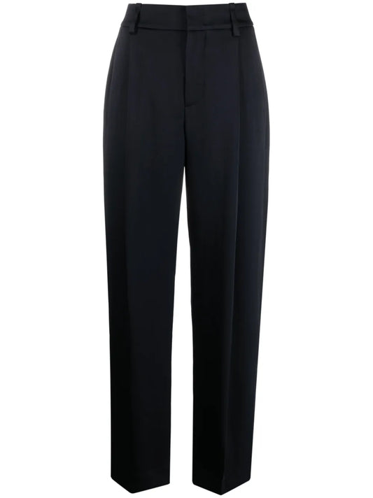 Box-Pleat High-Waisted Trousers