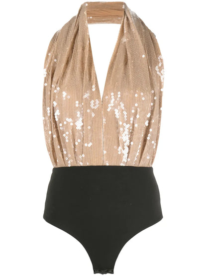 Vesper Sequin-Embellished Bodysuit