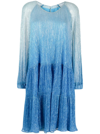 Gradient-Effect Long-Sleeve Dress