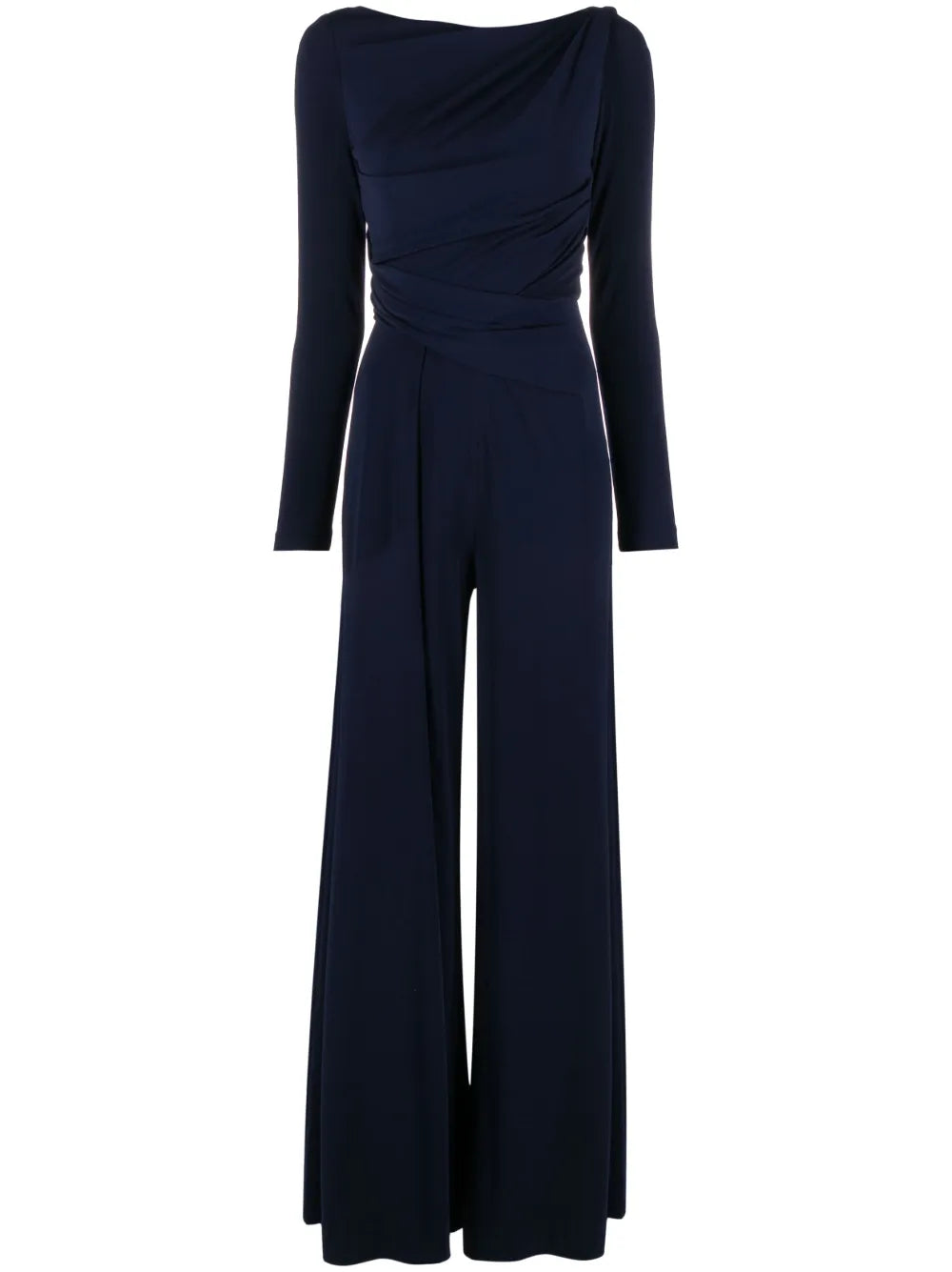 Gathered Wide-Leg Jumpsuit