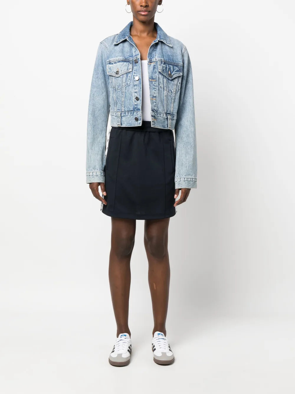 Star-Print Cotton Skirt