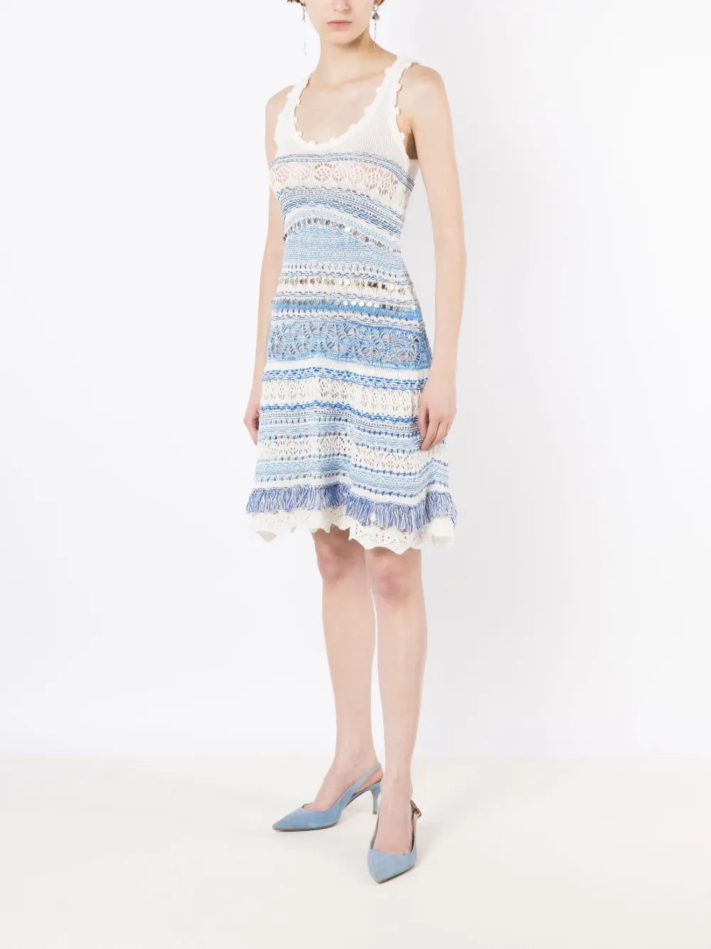 Fátima Crochet-Knit Dress