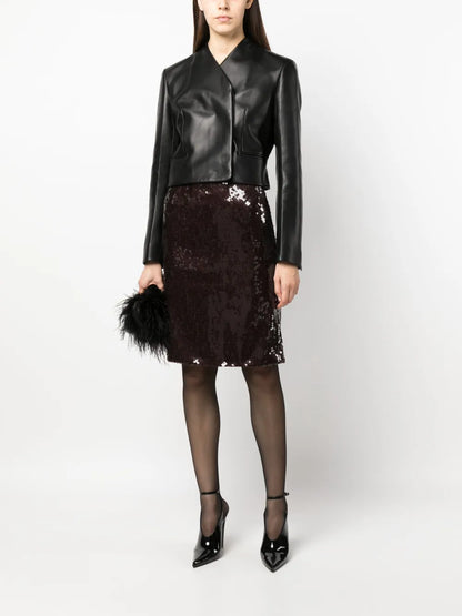 Wile Sequinned Midi Skirt