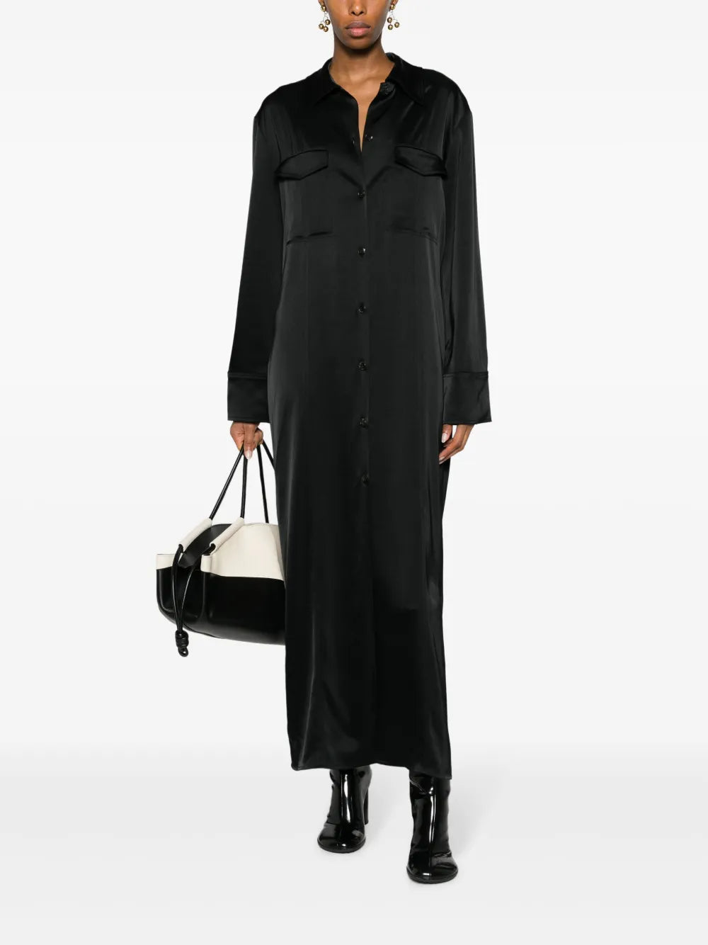 Joann Satin Shirtdress