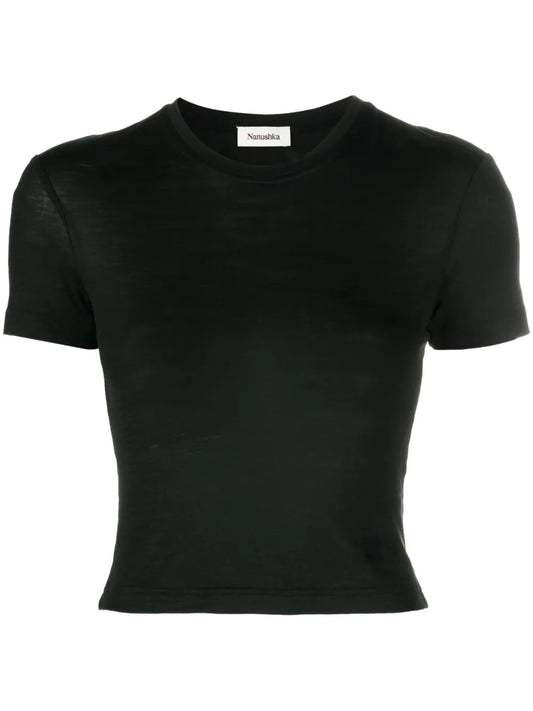 Round-Neck Wool T-Shirt