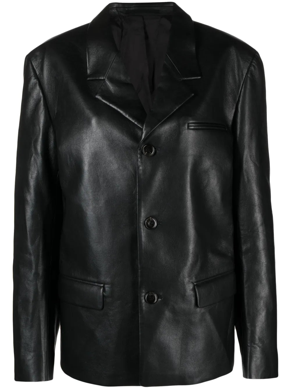 Rox Regenerated-Leather Blazer