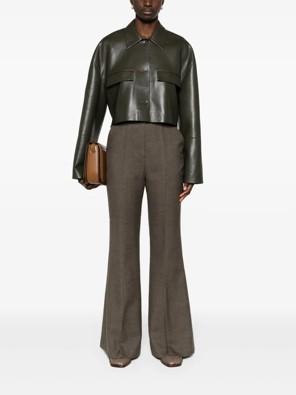 High-Rise Flared Trousers