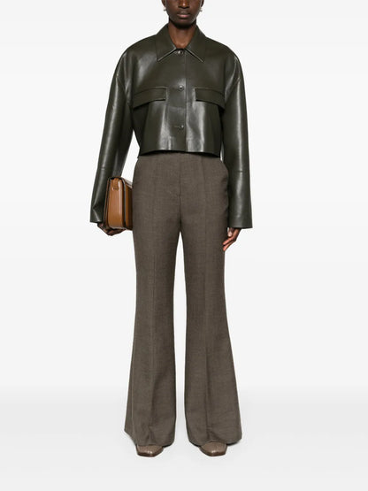 High-Rise Flared Trousers