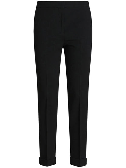 Cropped Jacquard Trousers