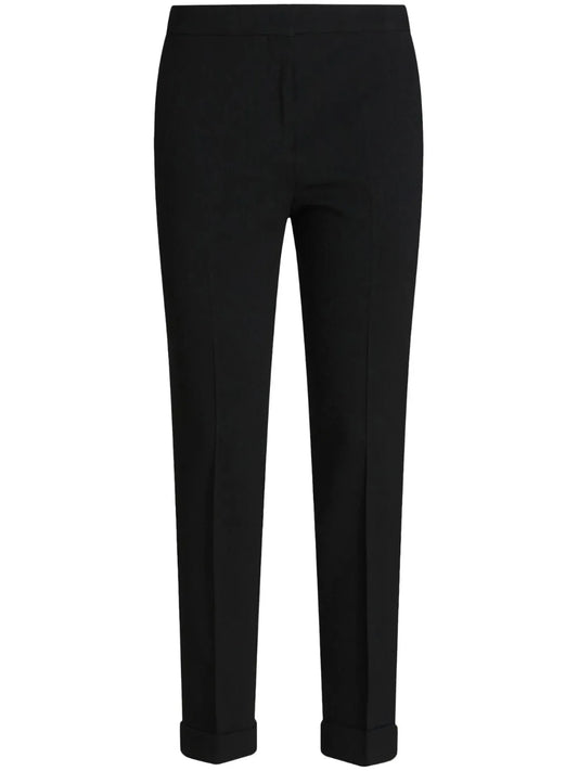 Cropped Jacquard Trousers