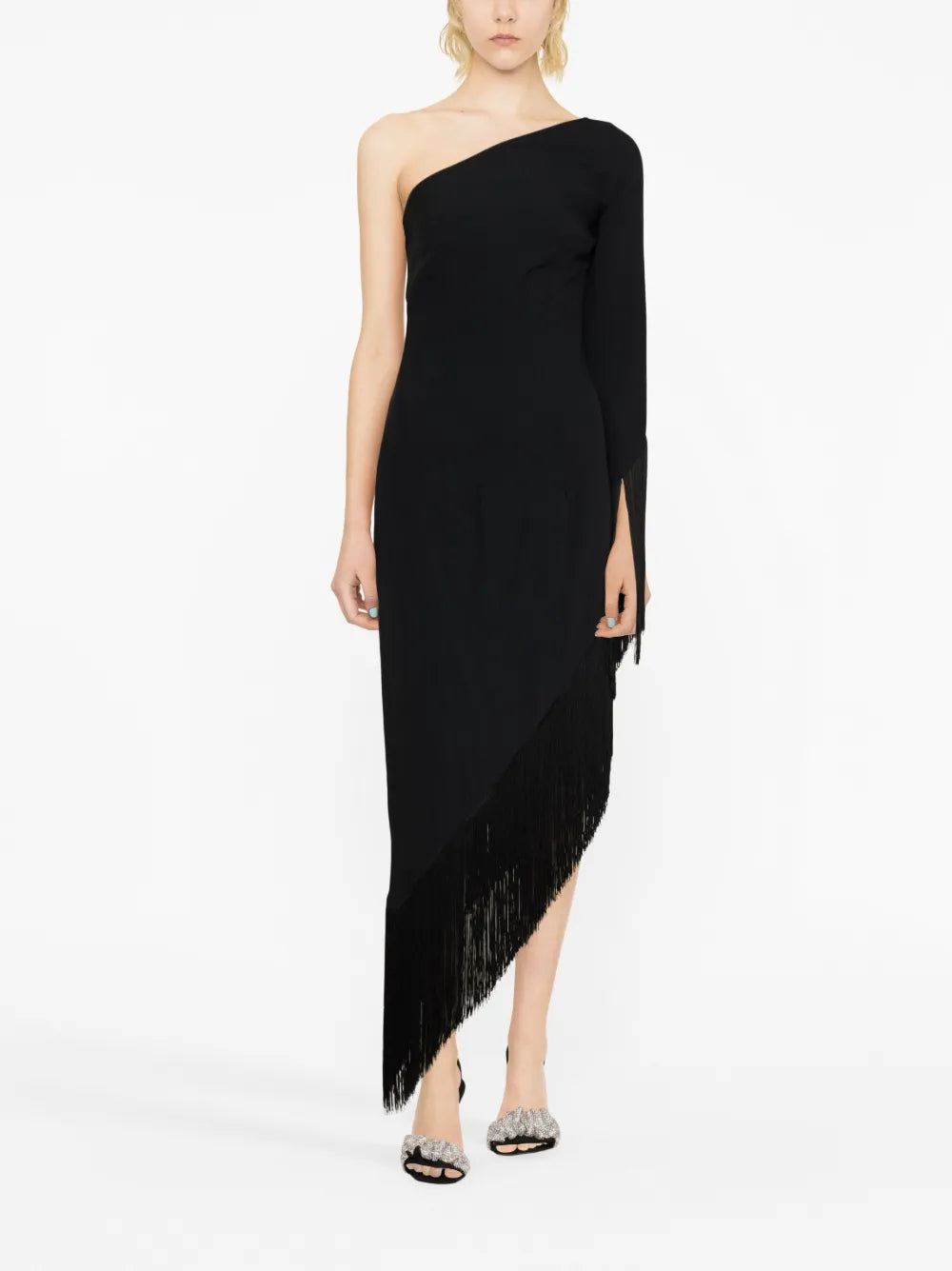 Aventador Fringe-Trim Dress