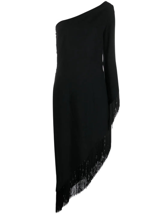 Aventador Fringe-Trim Dress