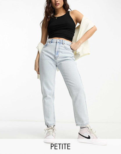 Petite High Waisted Mom Jeans