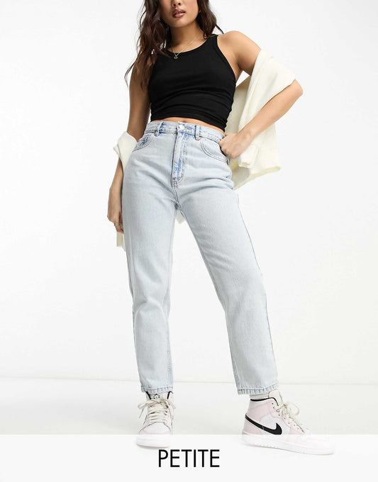 Petite High Waisted Mom Jeans
