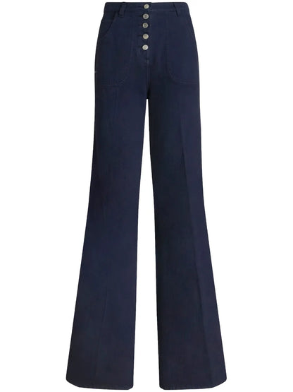 High-Waited Flared Jeans
