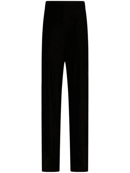 Velvet Straight-Leg Trousers