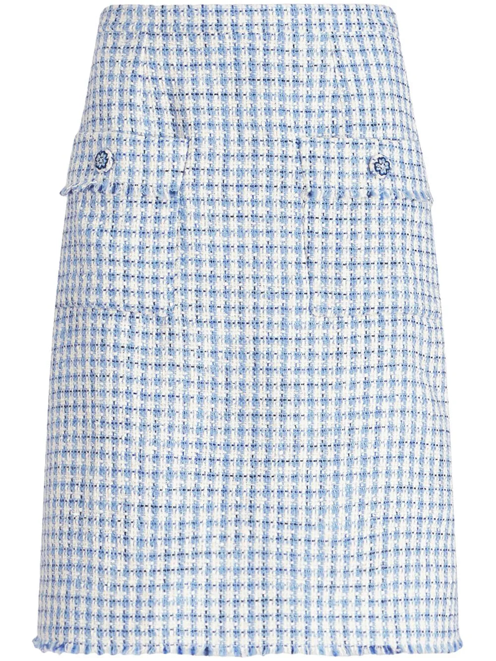 Tweed Sheath Midi Skirt