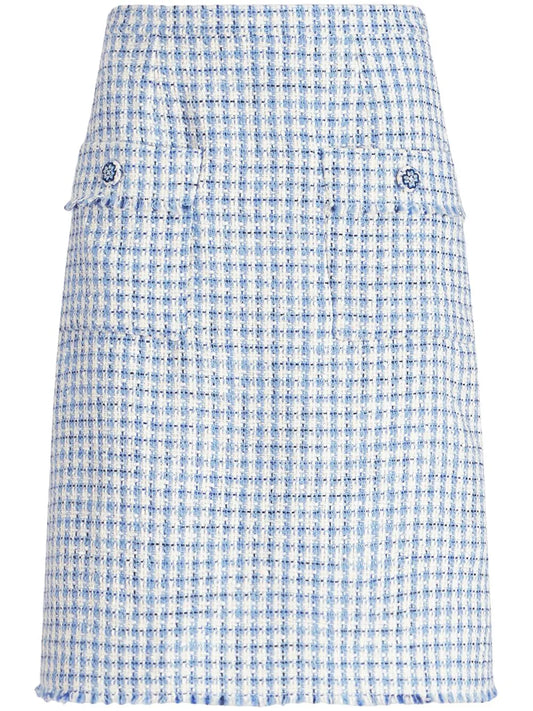 Tweed Sheath Midi Skirt
