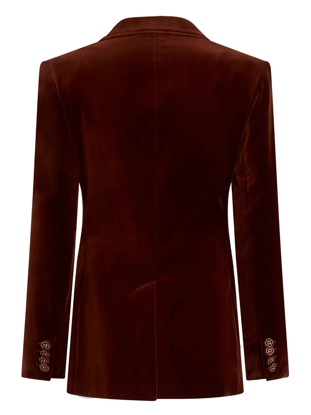 Double-Breasted Velvet Blazer