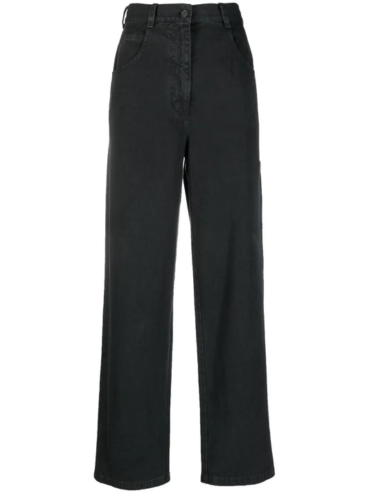 High-Waisted Wide-Leg Jeans