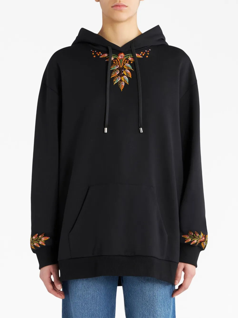Embroidered Cotton Hoodie