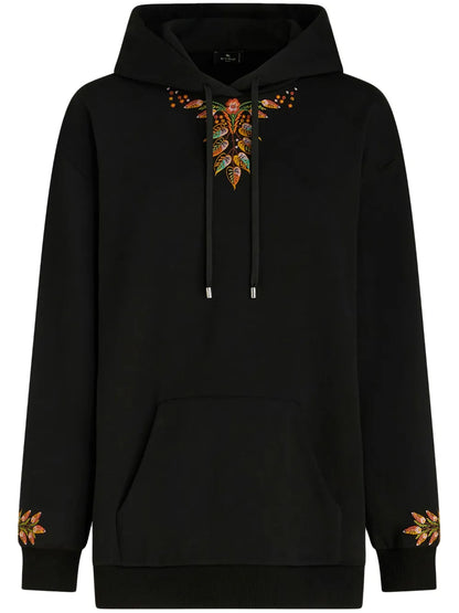 Embroidered Cotton Hoodie