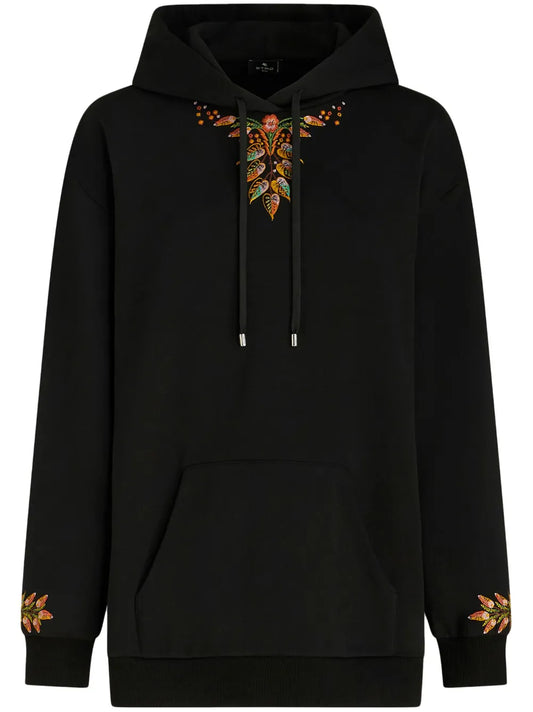 Embroidered Cotton Hoodie