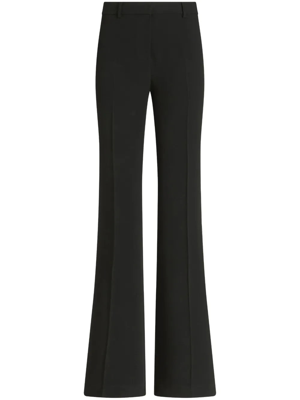 Mid-Rise Flared Trousers