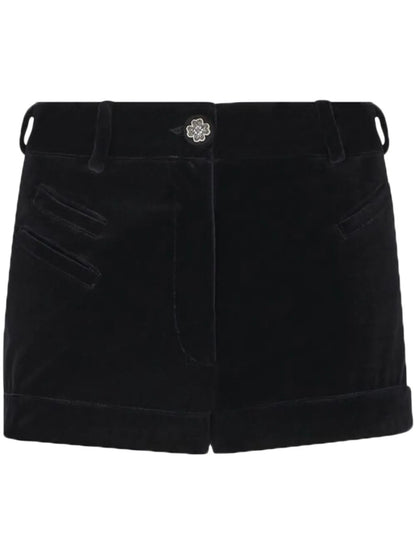 Velvet Cotton Shorts