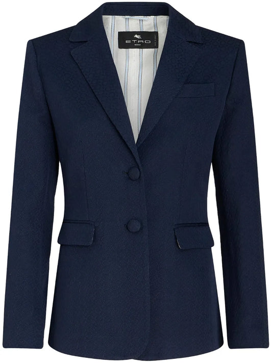 Single-Breasted Notched Blazer