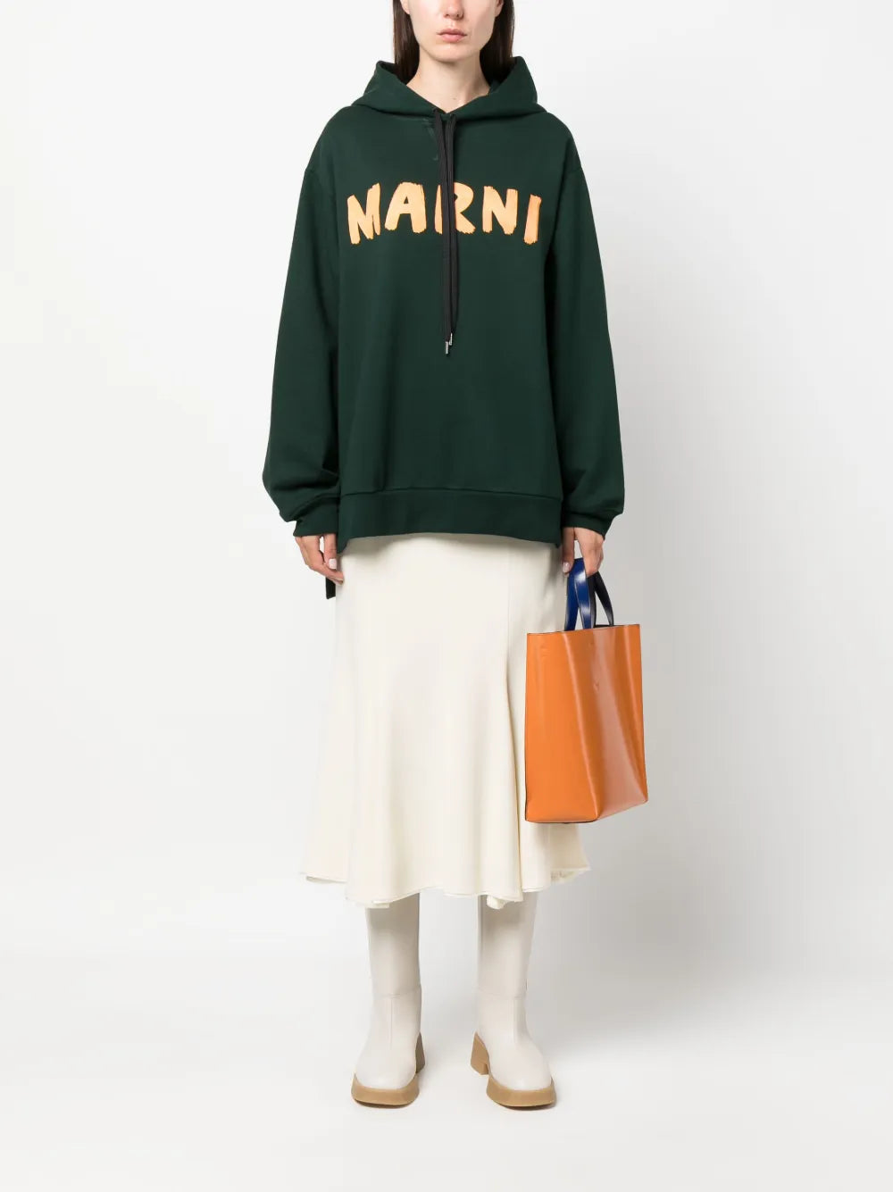 Logo-Print Cotton Hoodie
