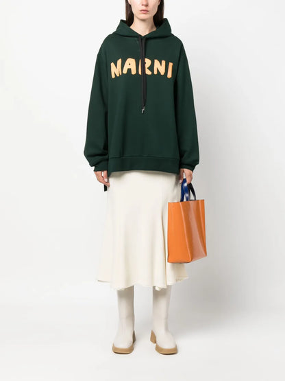 Logo-Print Cotton Hoodie