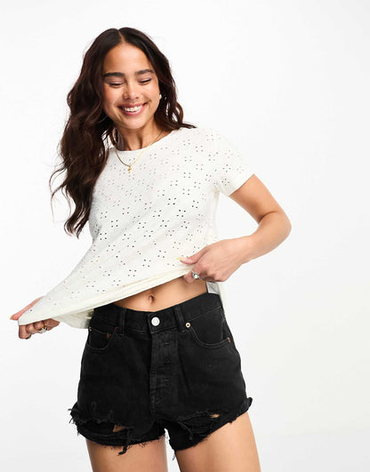 Jersey Broderie T-Shirt