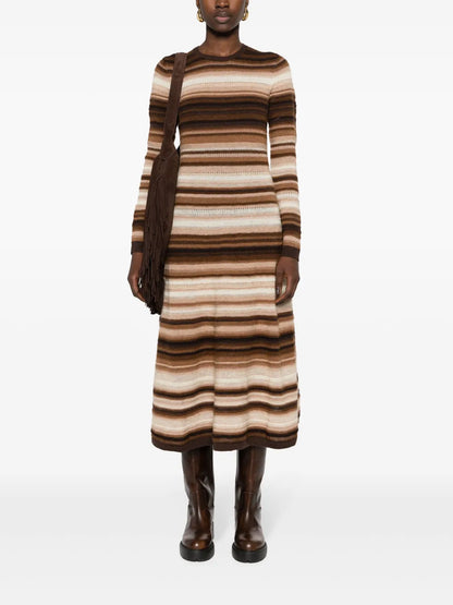 Stripped Knitted Dress