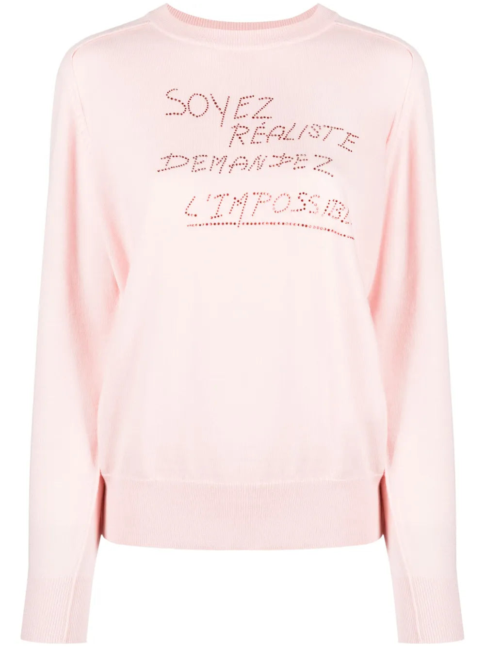 Rhinestone-Embellished Jumper