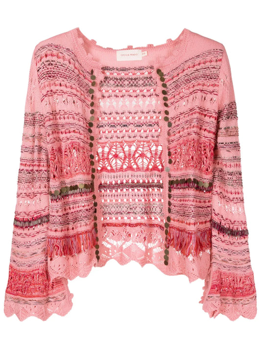 Gina Embellished Knitted Cardigan