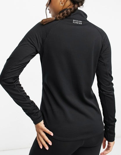 Nb Heat Grid Long Sleeve Half Zip Top