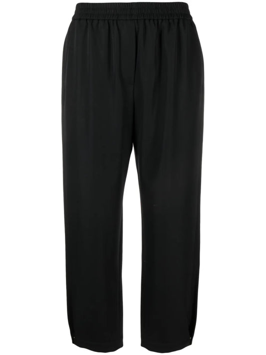 Elasticated-Waistband Virgin Wool Trousers