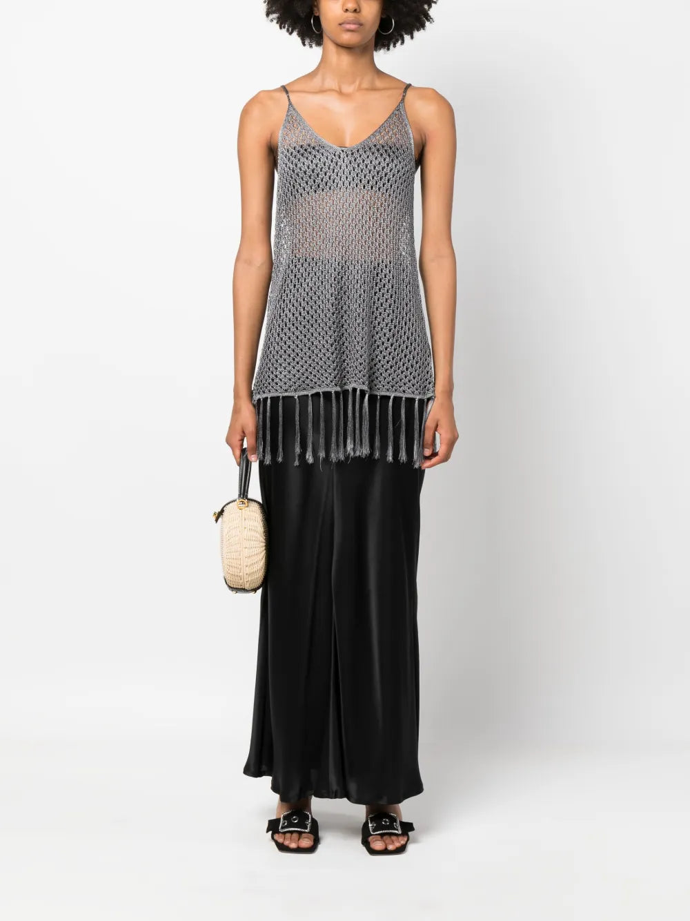 Taselled Crochet Top