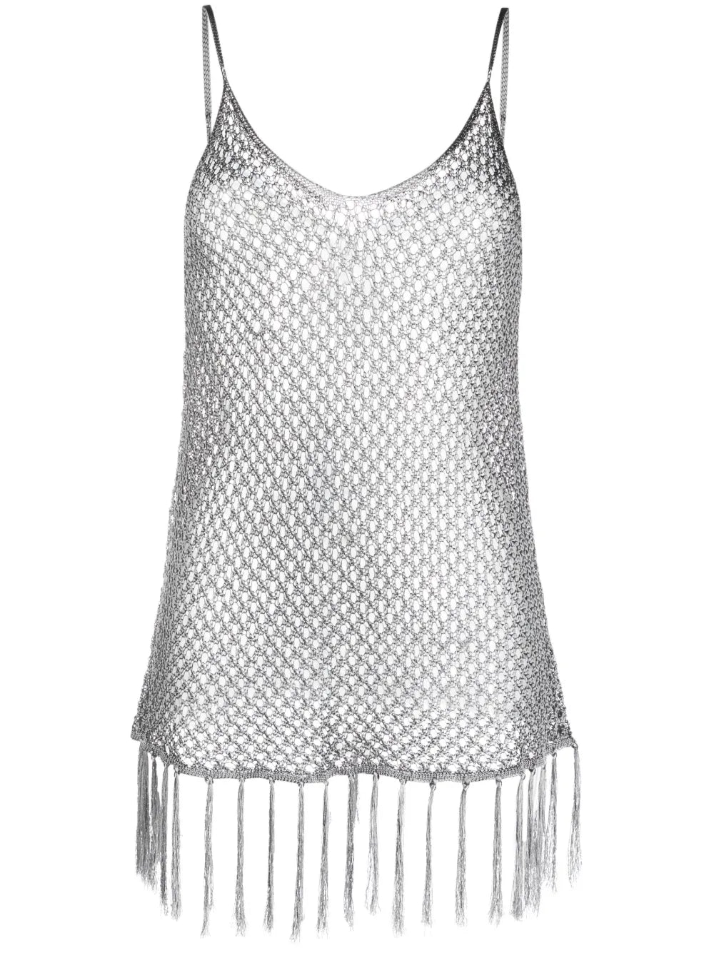 Taselled Crochet Top