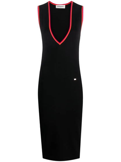 Colourful Details Knitted Dress