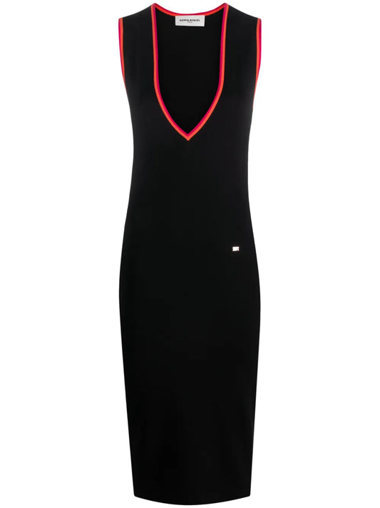 Colourful Details Knitted Dress