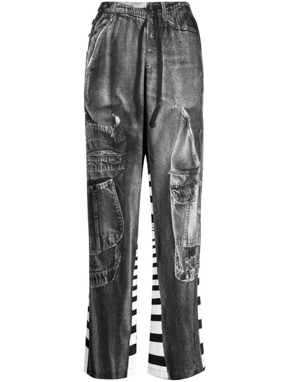 Eye-Catching Graphic-Print Track Pants