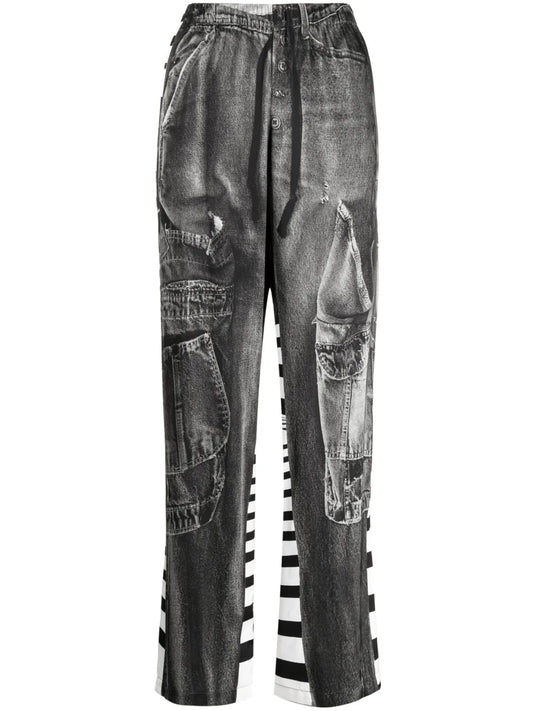 Eye-Catching Graphic-Print Track Pants