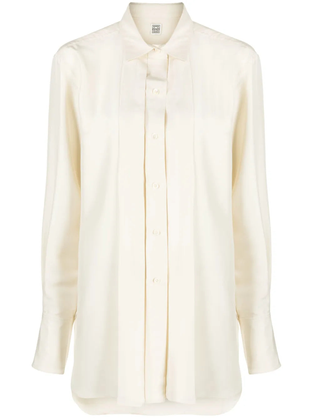 Pleated Silk Shirt
