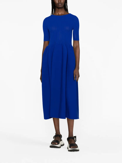 Pottery Ribbed-Knit Midi Dress