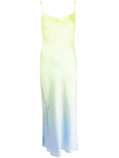 Lia Cowl-Neck Midi Dress