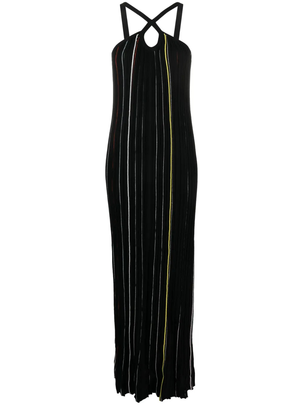 Striped Knitted Maxi Dress